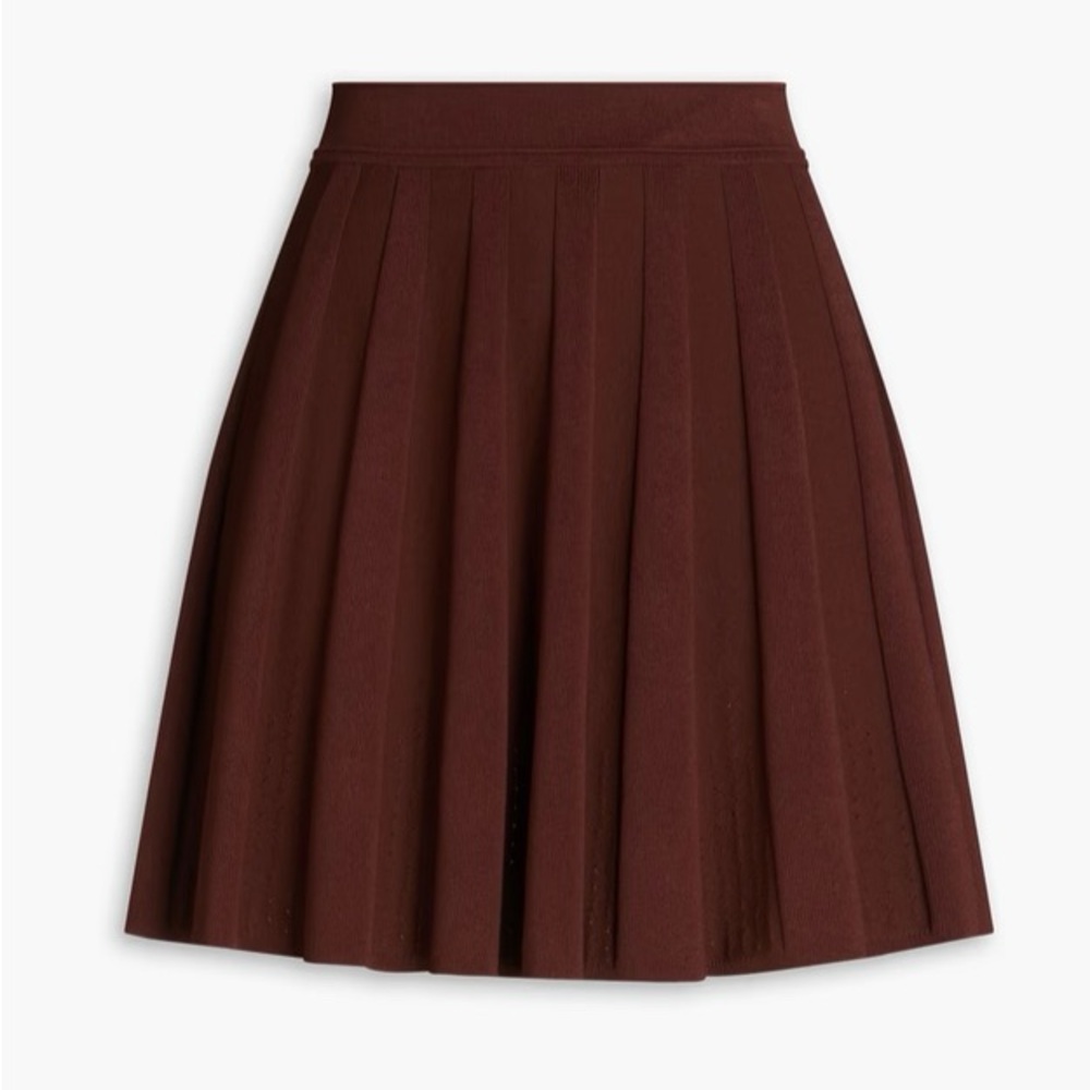 Sandro Knit Pleated Mini Skirt | EUC | FR 38 US M